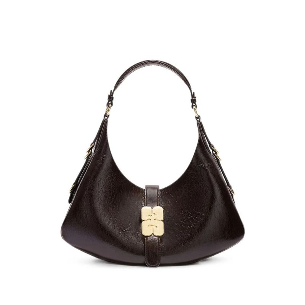 Ganni Brown Shoulder Bags Women